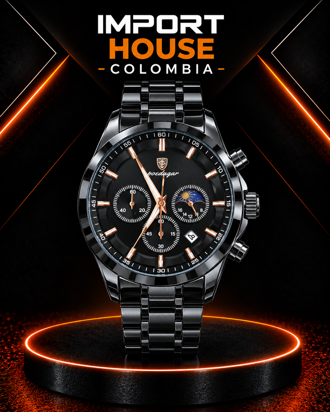 POEDAGAR 928B — Reloj para Hombre