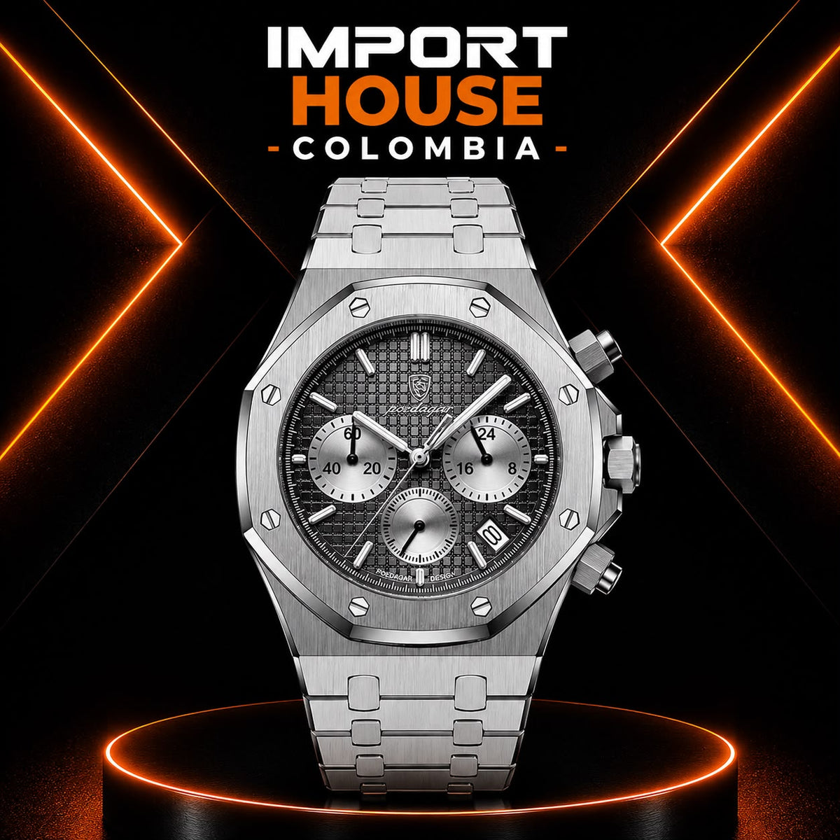 POEDAGAR 926B — Reloj Cronógrafo para Hombre