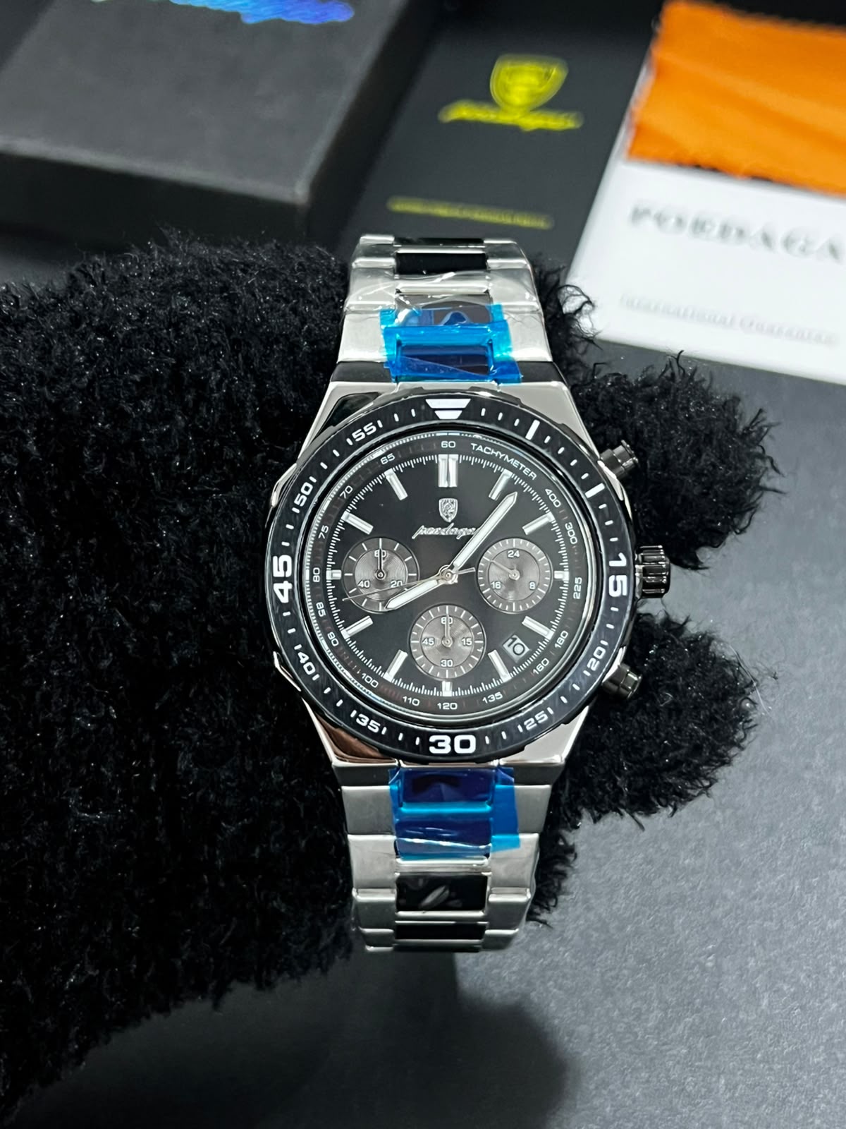 Reloj POEDAGAR 697B negro con esfera negra para hombre