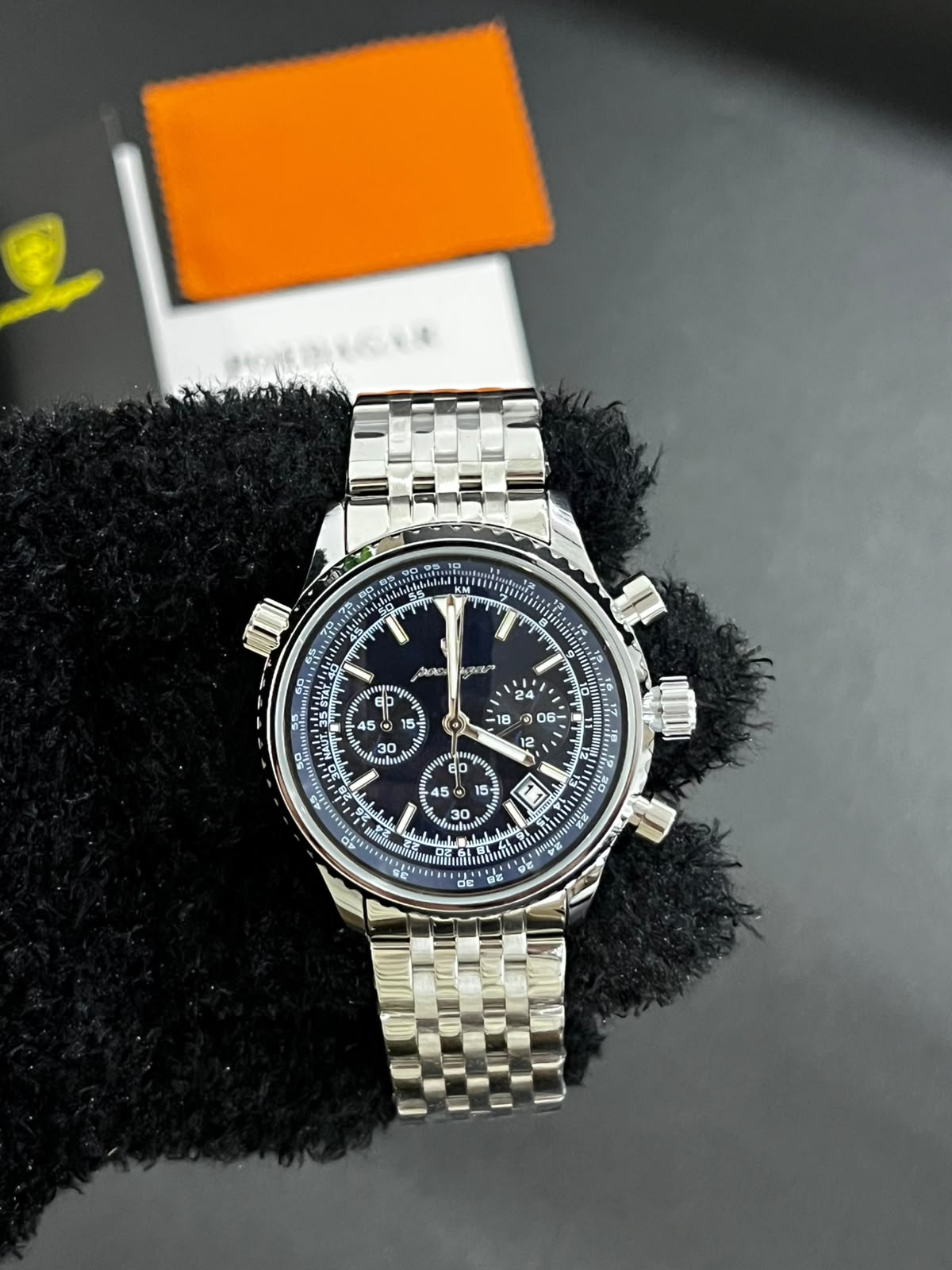 Reloj POEDAGAR 960B plata con esfera azul para hombre