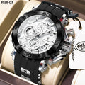 POEDAGAR 892B Correa Silicona — Reloj para Hombre