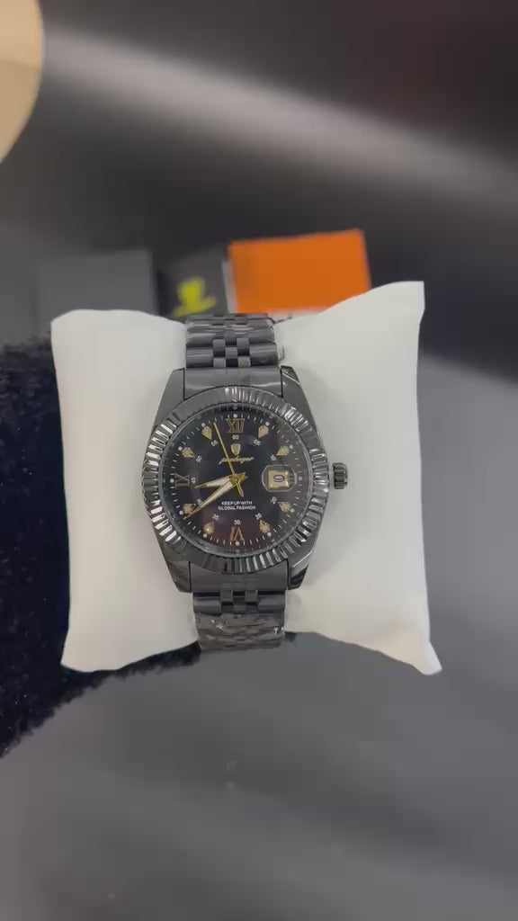 Video reloj POEDAGAR 910B negro con esfera negra