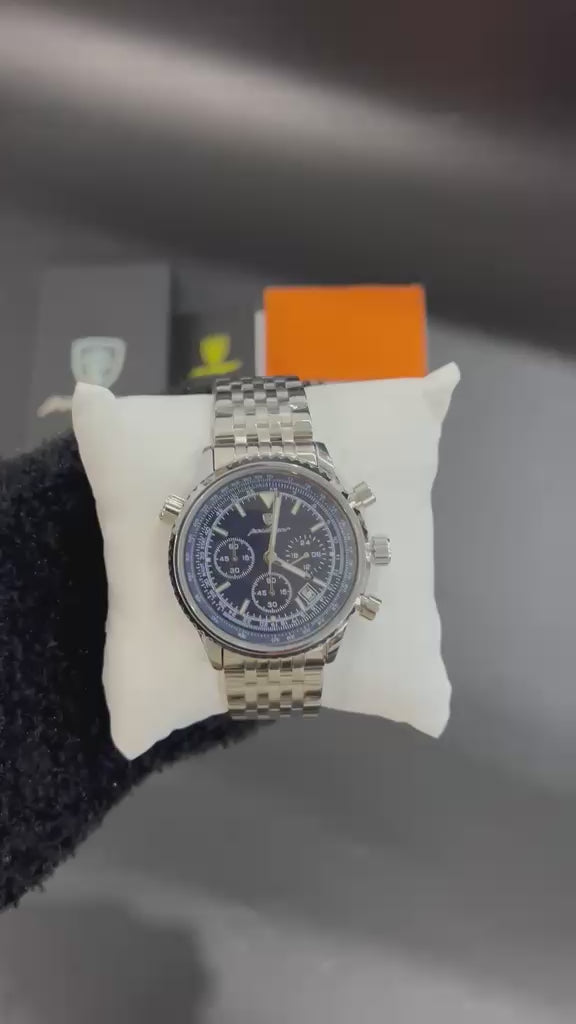 Video reloj POEDAGAR 960B plata con esfera azul